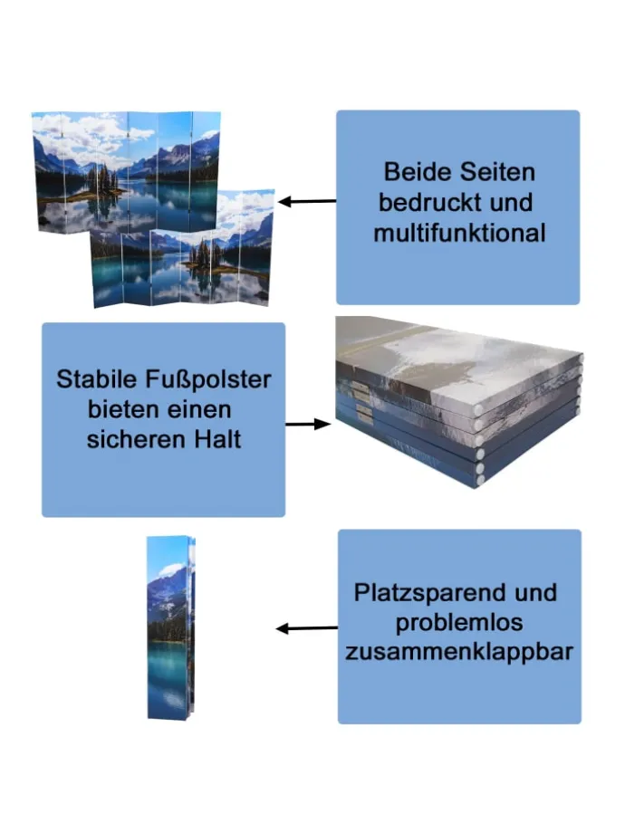 Foto-Paravent A83, 180x244cm See