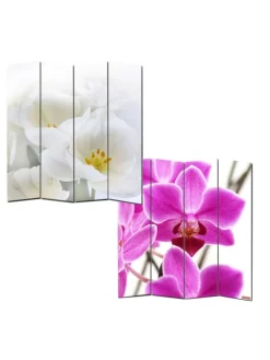 Foto-Paravent Bagheria, 180x160cm, Orchidee