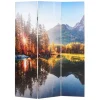Foto-Paravent mit Schallschutz L55, 180x122cm Waldsee