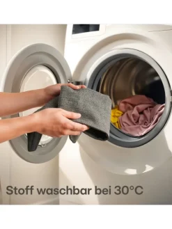 für Türen 70-100cm Waschbarer Stoff - Energiesparend - Stoff - Grau