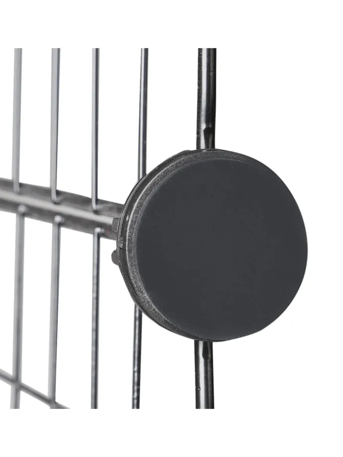 Freilaufgehege in Schwarz - (B)100 x (H)72 x (T)110 cm