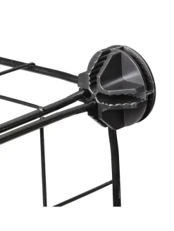 Freilaufgehege in Schwarz - (B)100 x (H)72 x (T)110 cm