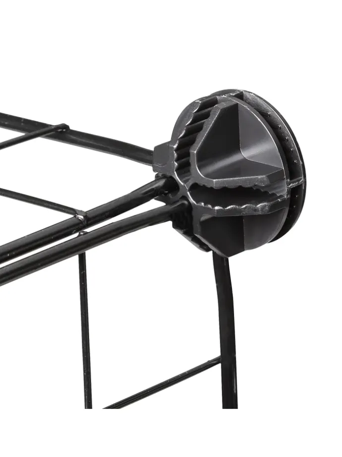 Freilaufgehege in Schwarz - (B)100 x (H)72 x (T)110 cm