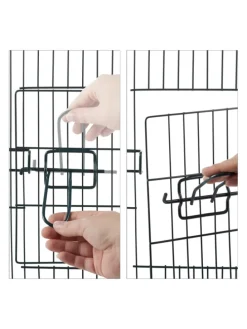 Freilaufgehege mit Netz-Abdeckung in Grün - Ø 110 cm