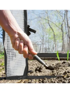 Frühbeet in Weiß/ Schwarz - (B)100 x (H)80 x (T)200 cm