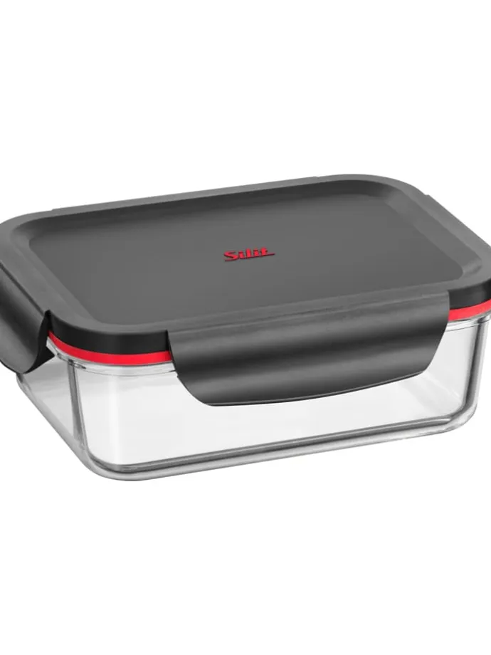 Frischhaltedose "Storio" in Transparent/ Schwarz - 750 ml