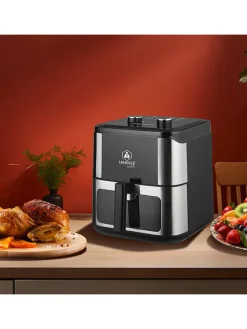 Fritteuse in Schwarz/ Silber - 8 l