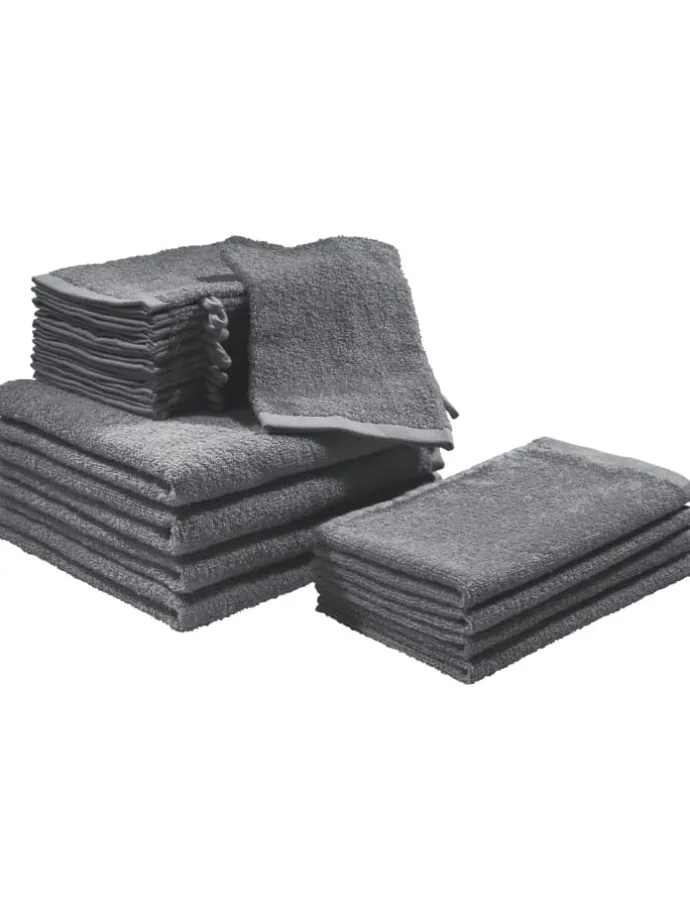 Frottier, Leichtfrottier Frottier-Set 20-tlg. Oceanside in anthrazit