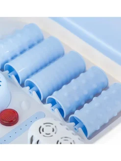 Fußbad mit Massagerollen in Hellblau