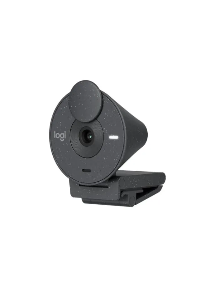 Full HD 1080p Logitech Webcam BRIO 305 mit integrierter Abdeckblende in Grau