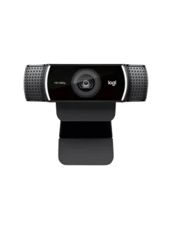 Full-HD Webcam mit 1080p/30fps - Glasobjektiv mit 78° Sichtfeld in Schwarz