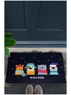 Fußmatte in Dunkelblau