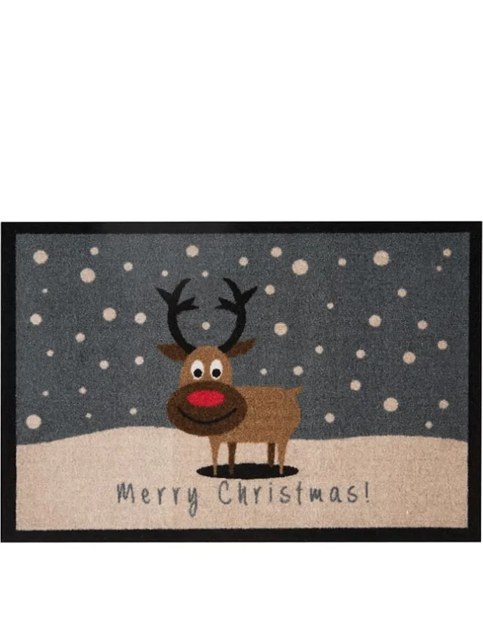 Fußmatte "Printy" in Beige/ Grau