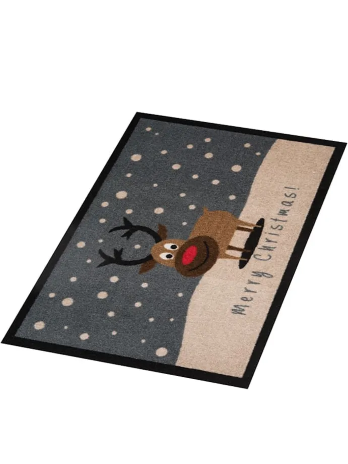 Fußmatte "Printy" in Beige/ Grau