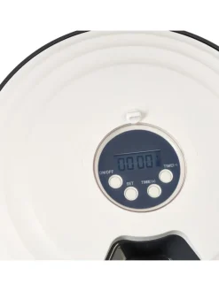 Futterautomat Katze in Weiß/ Grau