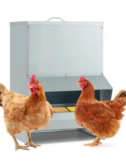 Futterautomat 35x35x54,5cm in Silber