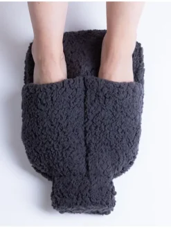 Fußwärmer Wärmflasche für die Füße - 2 in1 in anthrazit