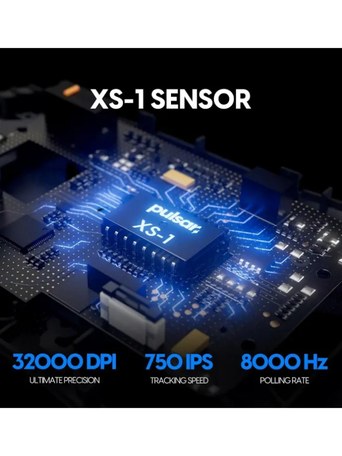 Gaming Gears X2H v3 ES kabellose Gaming-Maus 32000 DPI 750 IPS XS-1-Sensor black