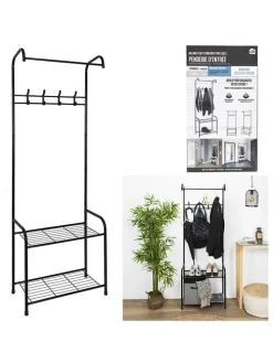 Garderobe in Schwarz