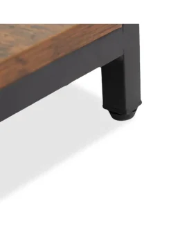 Garderobe in Schwarz/ Braun - (B)94,5 x (H)180 x (T)40 cm