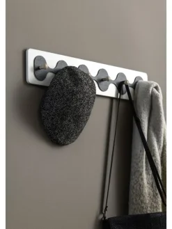 Garderobe in Weiß/ Schwarz - (B)11,5 x (H)4 cm