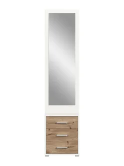 Garderobenkombination (B/H/T: 45x190x38 cm) in Nox Oak Nachbildung