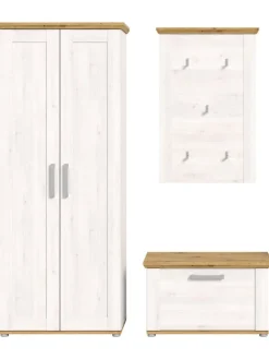 Garderobenkombination (B/H/T: 175x196x39 cm) in Sibiu Lärche Nachbildung