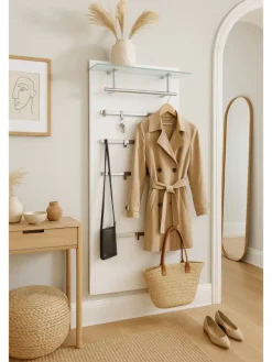 Garderoben-Paneele Aisha in weiß