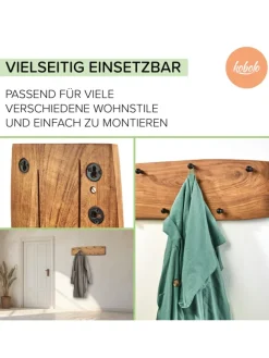 Garderobenpaneele LUDWIG9 in Braun