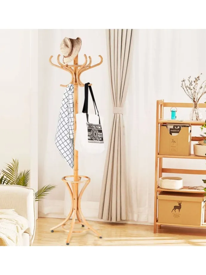 Garderobenständer in Hellbraun