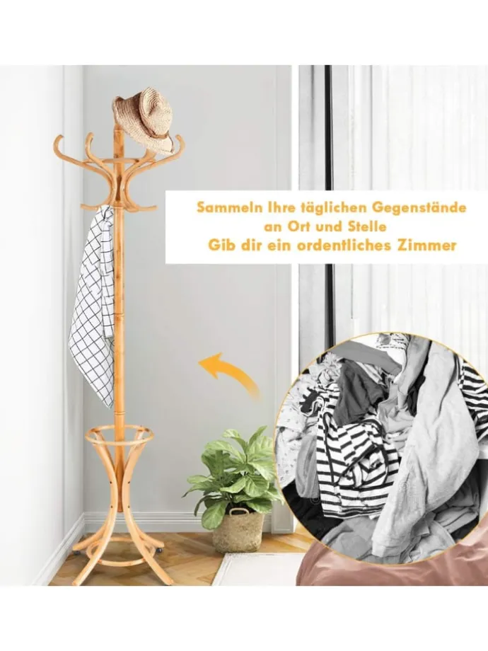 Garderobenständer in Hellbraun