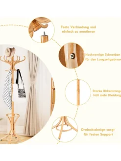 Garderobenständer in Hellbraun