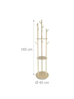 Garderobenständer in Natur – (H)165 x Ø 40 cm