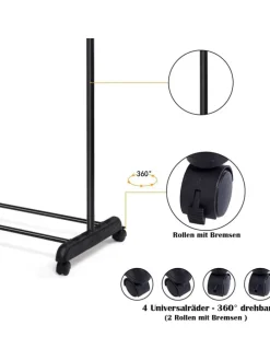 Garderobenständer in Schwarz