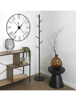 Garderobenständer in Schwarz - (B)27 x (H)173 x (T)27 cm