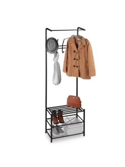 Garderobenständer in Schwarz - (H)183 cm