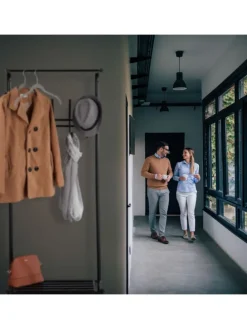 Garderobenständer in Schwarz - (H)183 cm