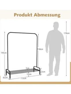 Garderobenständer in Schwarz