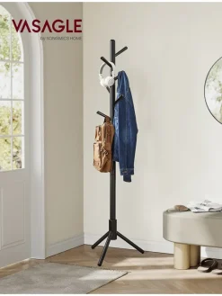 Garderobenständer in Schwarz - (H)174,5 cm