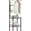 Garderobenständer Metall 40 x 30 x 162 cm in Braun