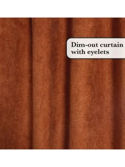 Gardine in Hellbraun