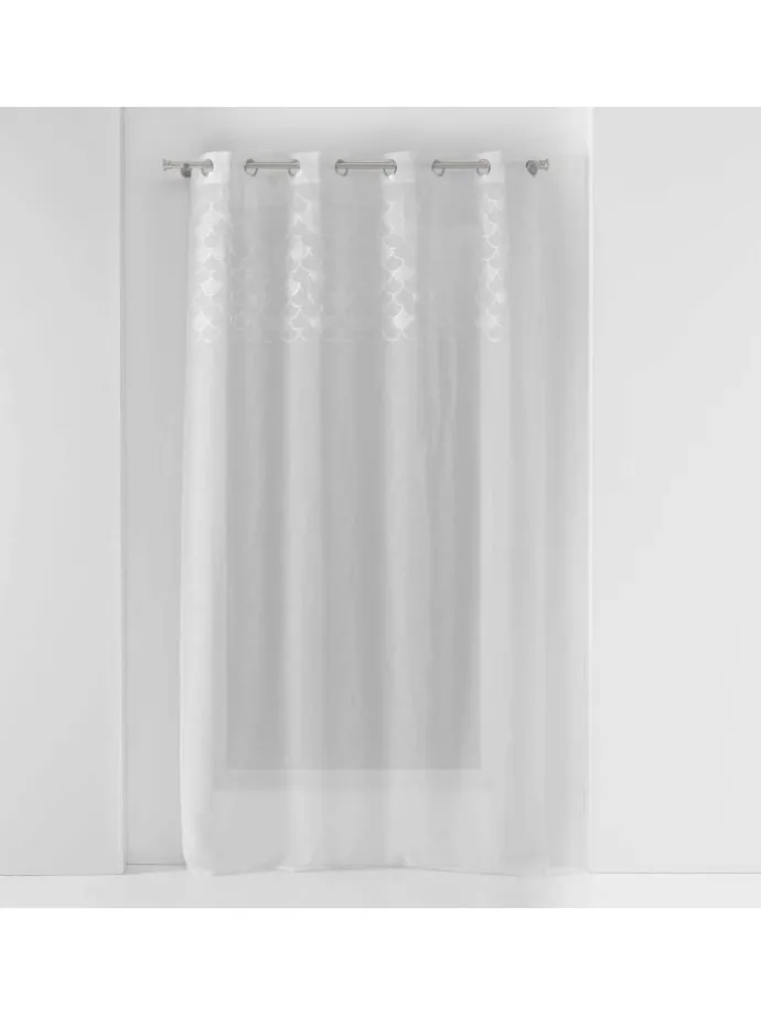 Gardine in weiß