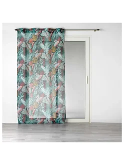 Gardine "Jacala" in Petrol/ Bunt