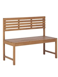 Gartenbank TREIA in Braun - (W) 110 x (H) 92 x (L) 40 cm