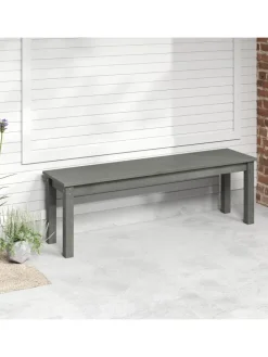 Gartenbank wetterfest 3-Sitzer in Grau