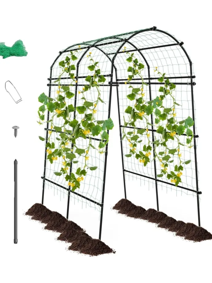 Gartenbogen 230cm in Schwarz