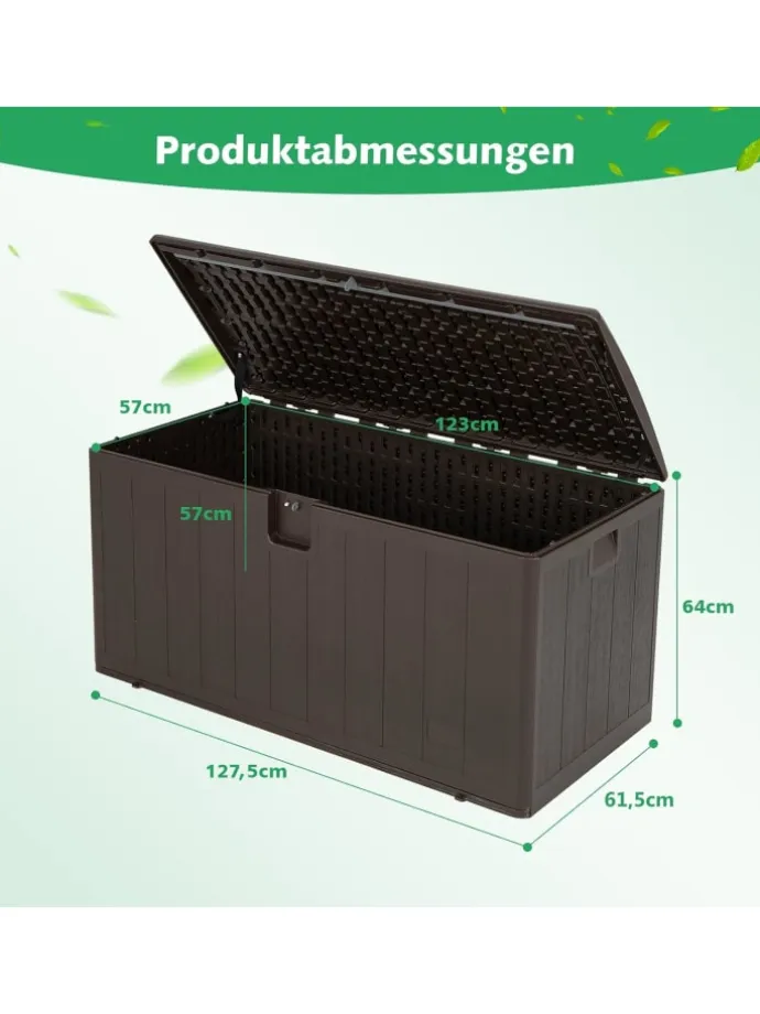 Gartenbox 400 L in Braun