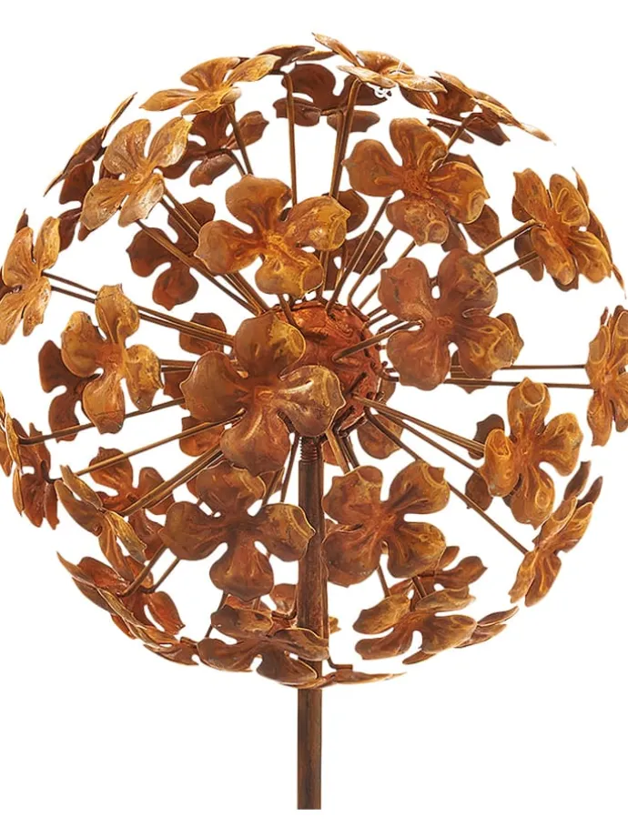 Gartendekoration FLOWERBALL24 in Braun