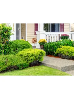 Gartendekoration FLOWERBALL24 in Braun