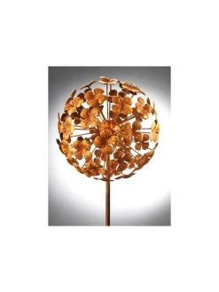 Gartendekoration FLOWERBALL24 in Braun